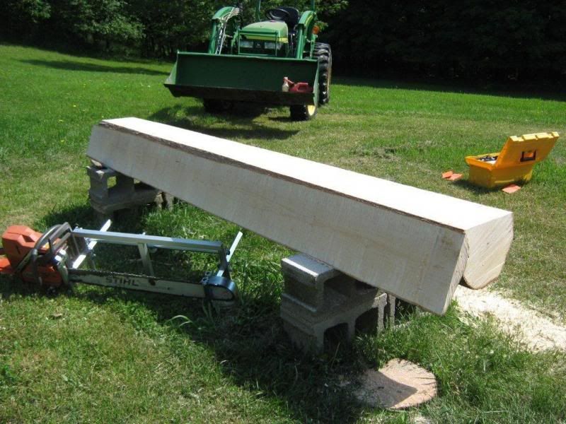 First log with Granberg Mill